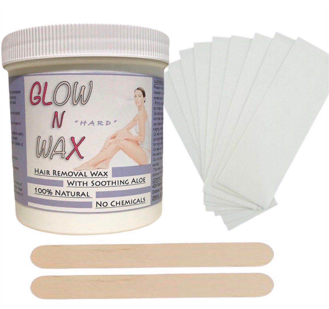 Brazilian Sugar Wax Hair Removal Wax Hard Sugaring Kit With Strips for