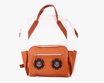 NOMAD – Custom Canvas Leather Backback Bluetooth Boombox Speaker