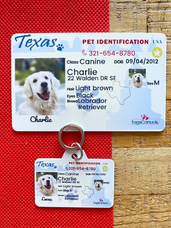 Pet Id Card For Wallet