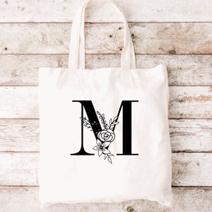 Personalized Initial Tote Bag | Shopping Bag | Reusable Bag | Personalized Gift | Bridesmaid | Wedding Party