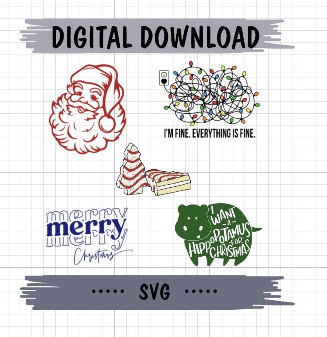 Christmas Bundle SVG | Cut File | Clip Art | Commercial Use - Etsy
