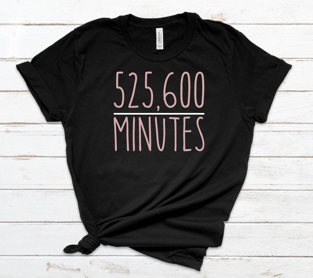 525600 Minutes T Shirt - Rent- Customizable - Etsy