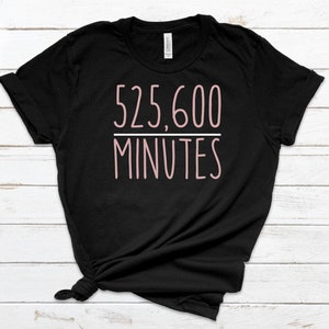 525600 Minutes T Shirt - Rent- Customizable