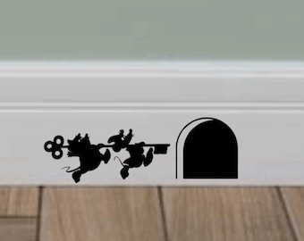 Jaq and Gus Gus Wall Decal