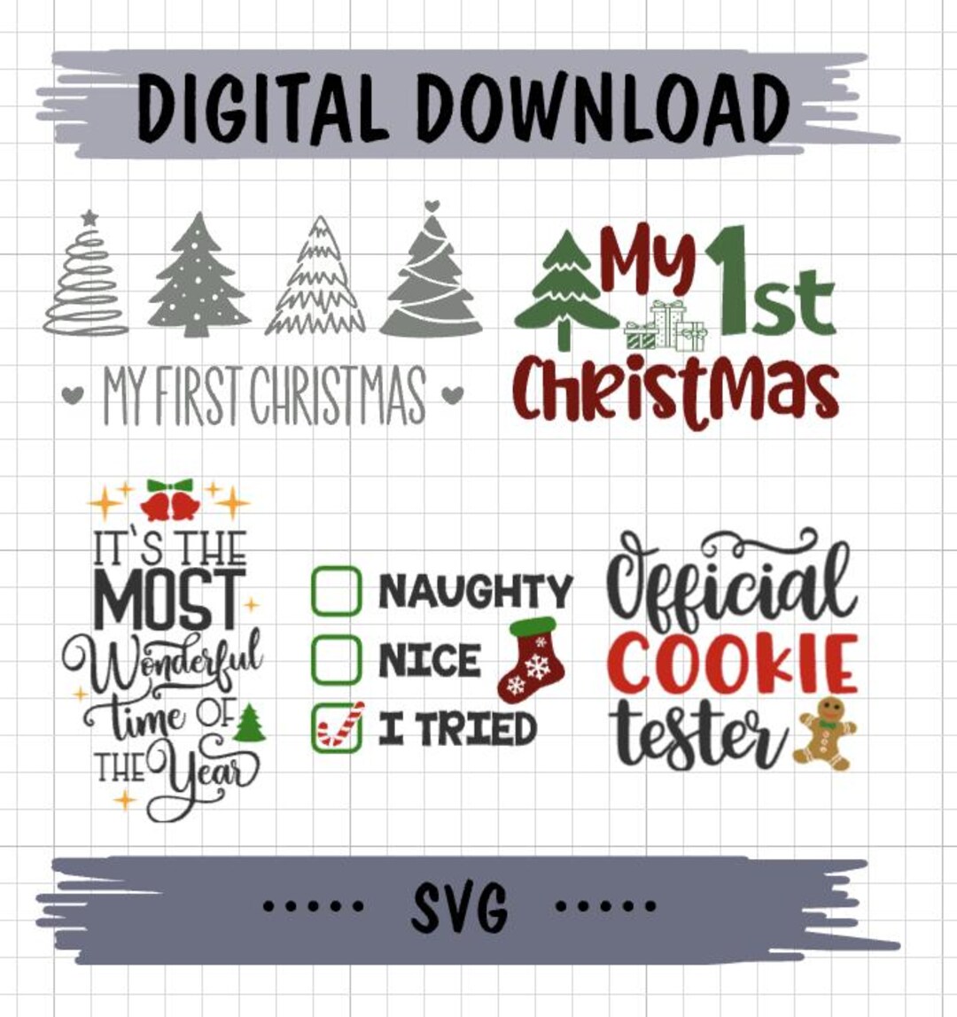 Christmas Bundle SVG | Cut File | Clip Art | Commercial Use - Etsy