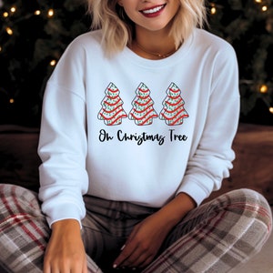Oh Christmas Tree Crew Neck | Unisex Crewneck Sweatshirt