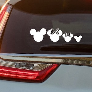 Mouse Family Car Decal