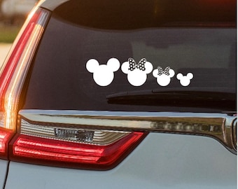 Mouse Family Car Decal