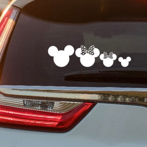 Mouse Family Car Decal