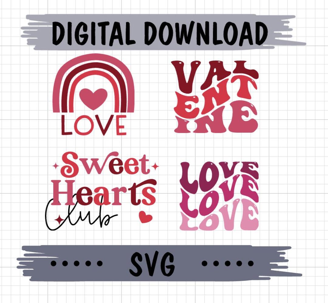 Valentines Day Bundle SVG | Cut File | Clip Art | Commercial Use - Etsy