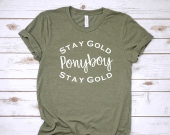 Stay Gold T-Shirt - The Outsiders - Customizable