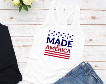 Made in America Tank | Women's Tank Top | 4th of July