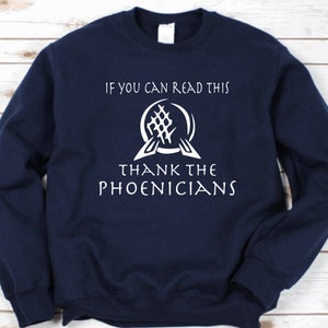 Thank The Phoenicians Crew Neck | Erwachsene Unisex Crew Neck Sweatshirt