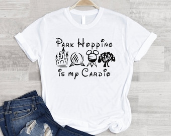 Park Hopping Is My Cardio Retro Vintage Gift T-Shirt Park Hopping Is My Cardio Retro Vintage Gift T-Shirt