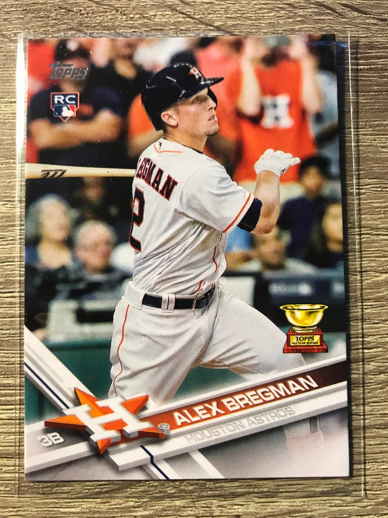 Alex Bregman 2017 Topps Series 1 Rookie Card Rainbow Foil 341 Etsy