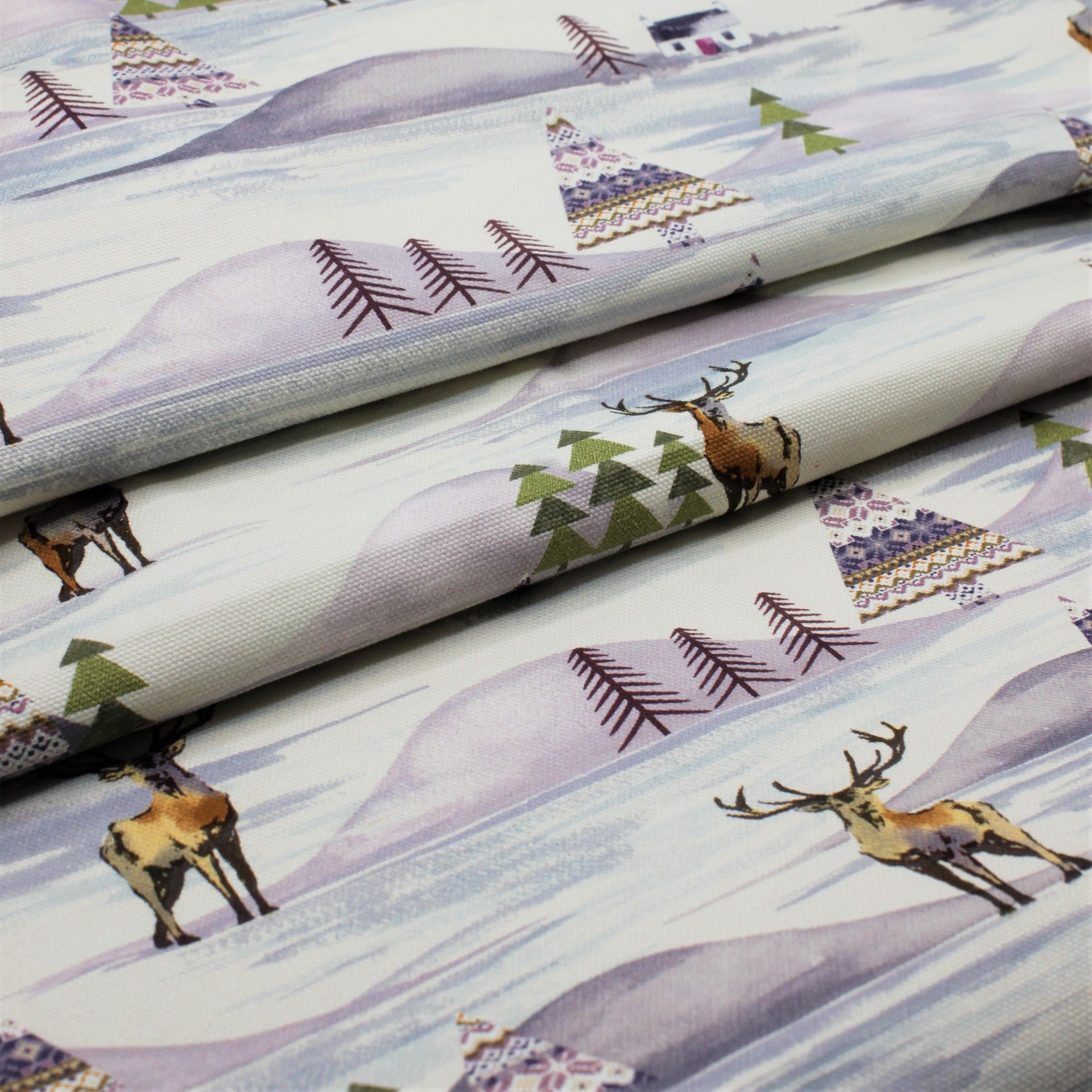 Stag Print Fabric by the Metre Home Interiors Fabric Etsy UK