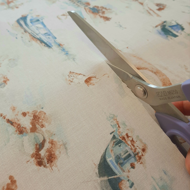 Canal Boat Fabric Cotton Fabric by the Metre Narrowboat Etsy UK