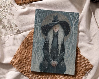 Snowy Witch Hardcover Journal