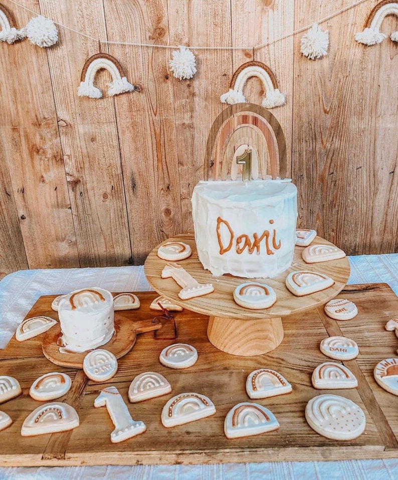 Rainbow Cake Topper Birthday Cake Topper Girl Birthday Etsy Australia