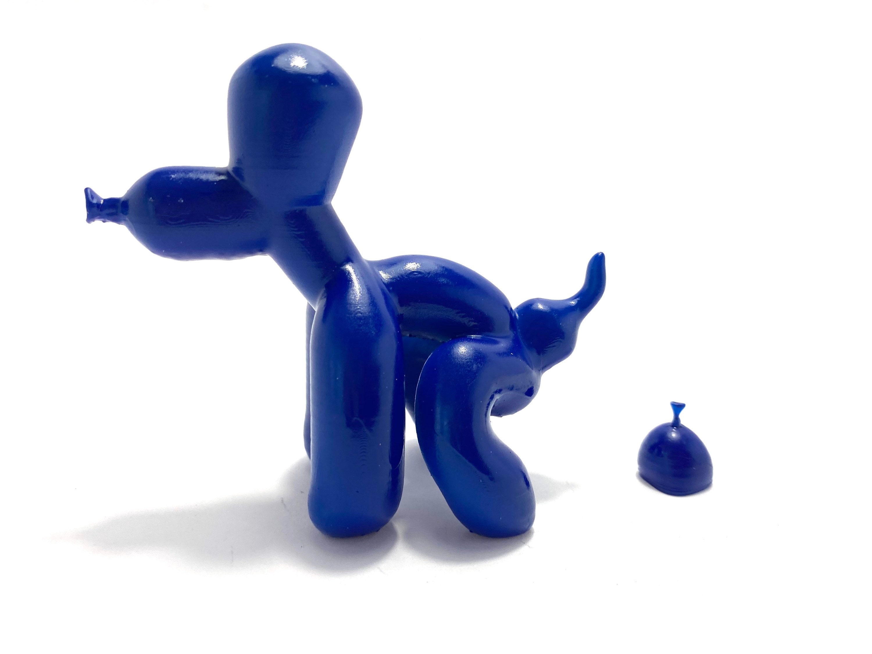 Pooping balloon dog art Statue 3D Print figure design figurine | Etsy
