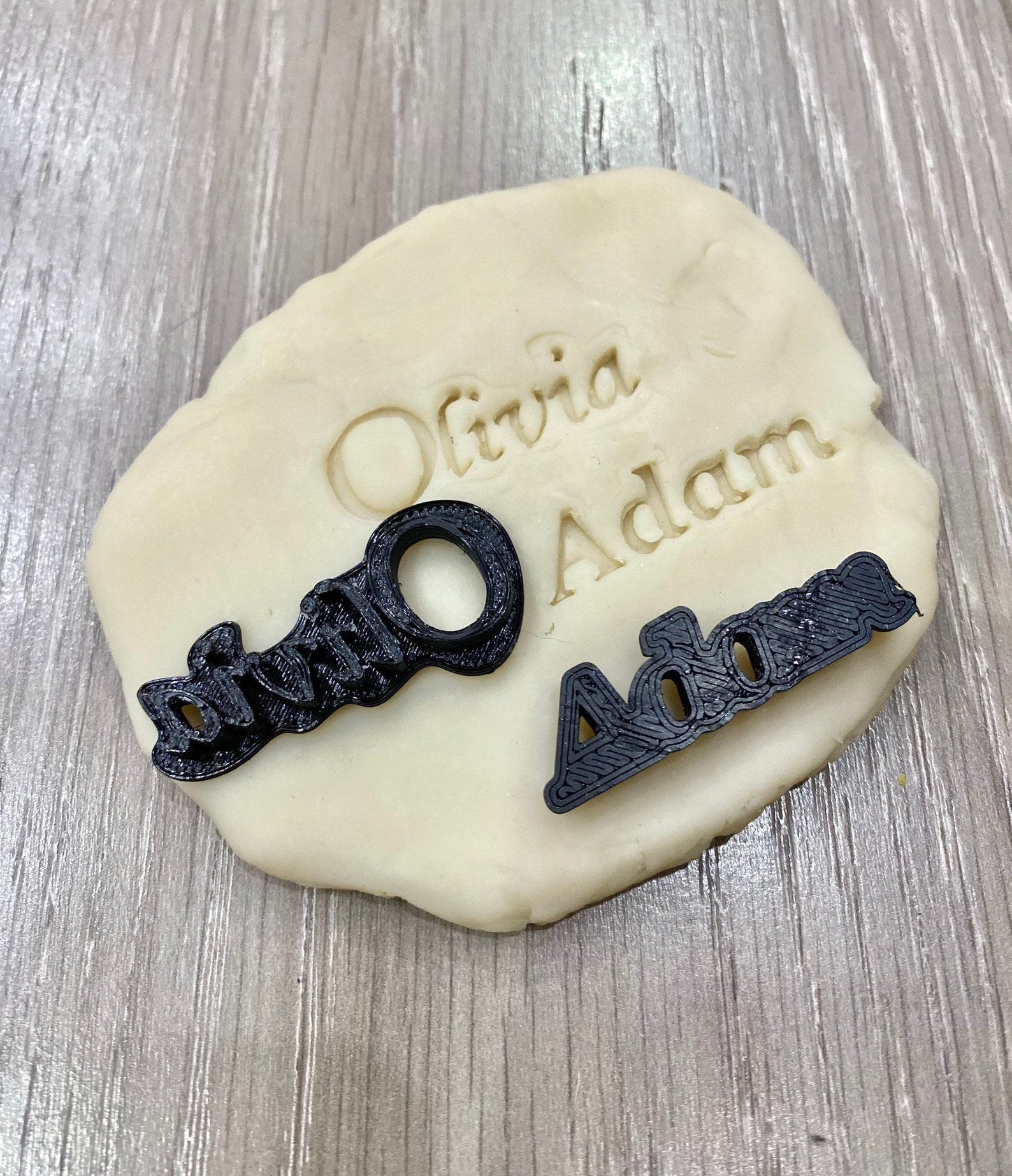 Custom Personalized Cookie Cutter Name Stamp Baking Tool Logo Etsy