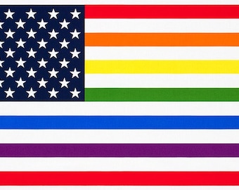 Robert Kaufman Pride Flag Fabric