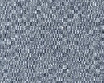 Essex Cotton-Linen Blend Yard Dyed Indigo E064-1178 by Robert Kaufman
