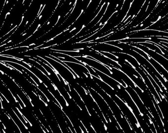 Aboriginal fabric, M & S Textiles Dropping Seeds - black