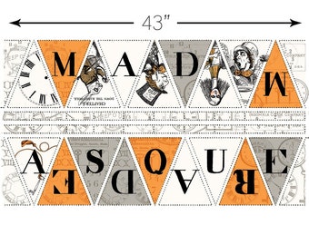 Mad Masquerade Wavy Words White - Janet Wecker-Frisch - PER QUARTER METRE Mad Masquerade Wavy Words White - Janet Wecker-Frisch - PER QUARTER METRE
