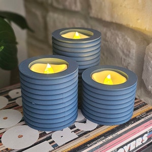 Flameless Tealight Candles and Holders - 3D Printed (Includes Flameless LED Candles)