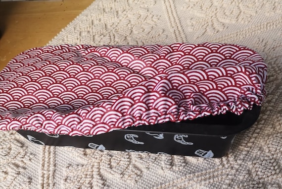 Charlotte rectangulaire/couvre-cake/Cadeau zéro déchet fait main en tissu oekotex/écologique