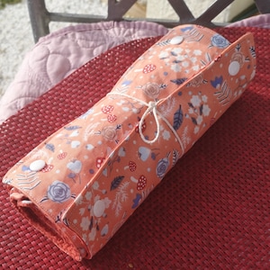 Washable paper towel or table napkin/in very absorbent Oeko-Tex honeycomb cotton.