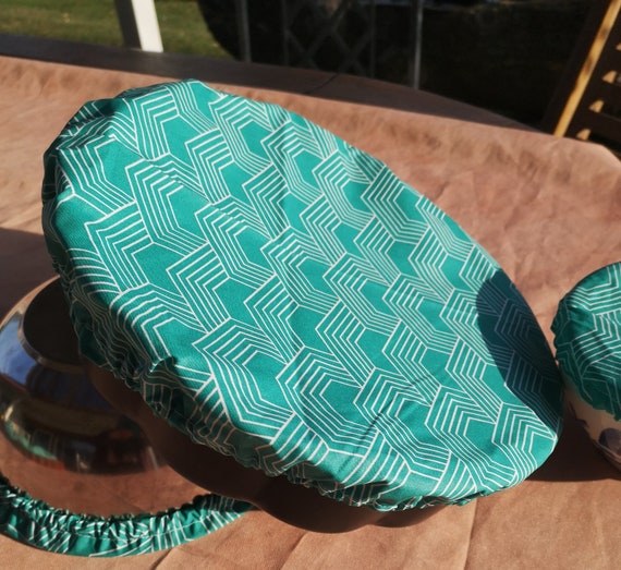 Charlotte(G28) saladiers (de 22 à 28 cm) et plats à gratin à gateau/Cadeau zéro déchet/couvre-plats oekotex/écologique/fait en France.