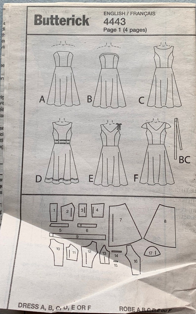 Butterick Six Easy Sew Dress Pattern Sizes 16 22. Brand - Etsy