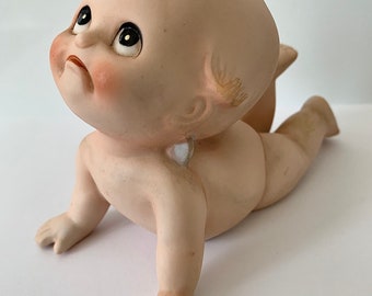 Vintage Pouty Face Bisque Kewpie Baby Figurine LEFTON