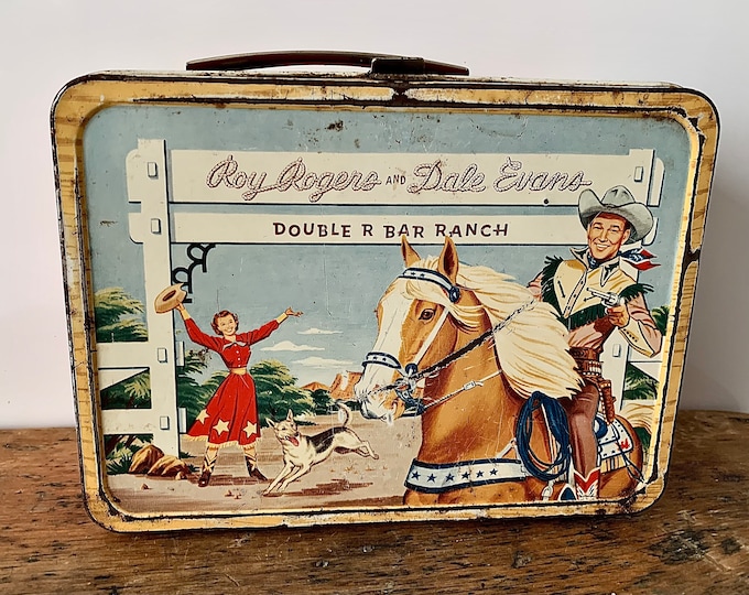 1950's Roy Rogers Dale Evans Double Bar Ranch Lunch Box - Etsy