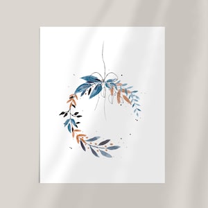 Watercolour Christmas card, digital download, poster, home decor, wall art, printable art, holiday decoration, Christmas ornament