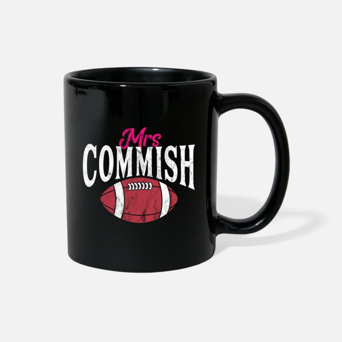 Girl Mrs Commish Fantasy Football Apparel Full Color Mug Etsy