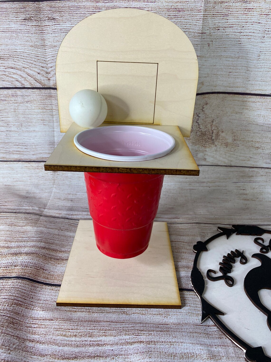Basketball Pong Cup Holder FILE ONLY Etsy