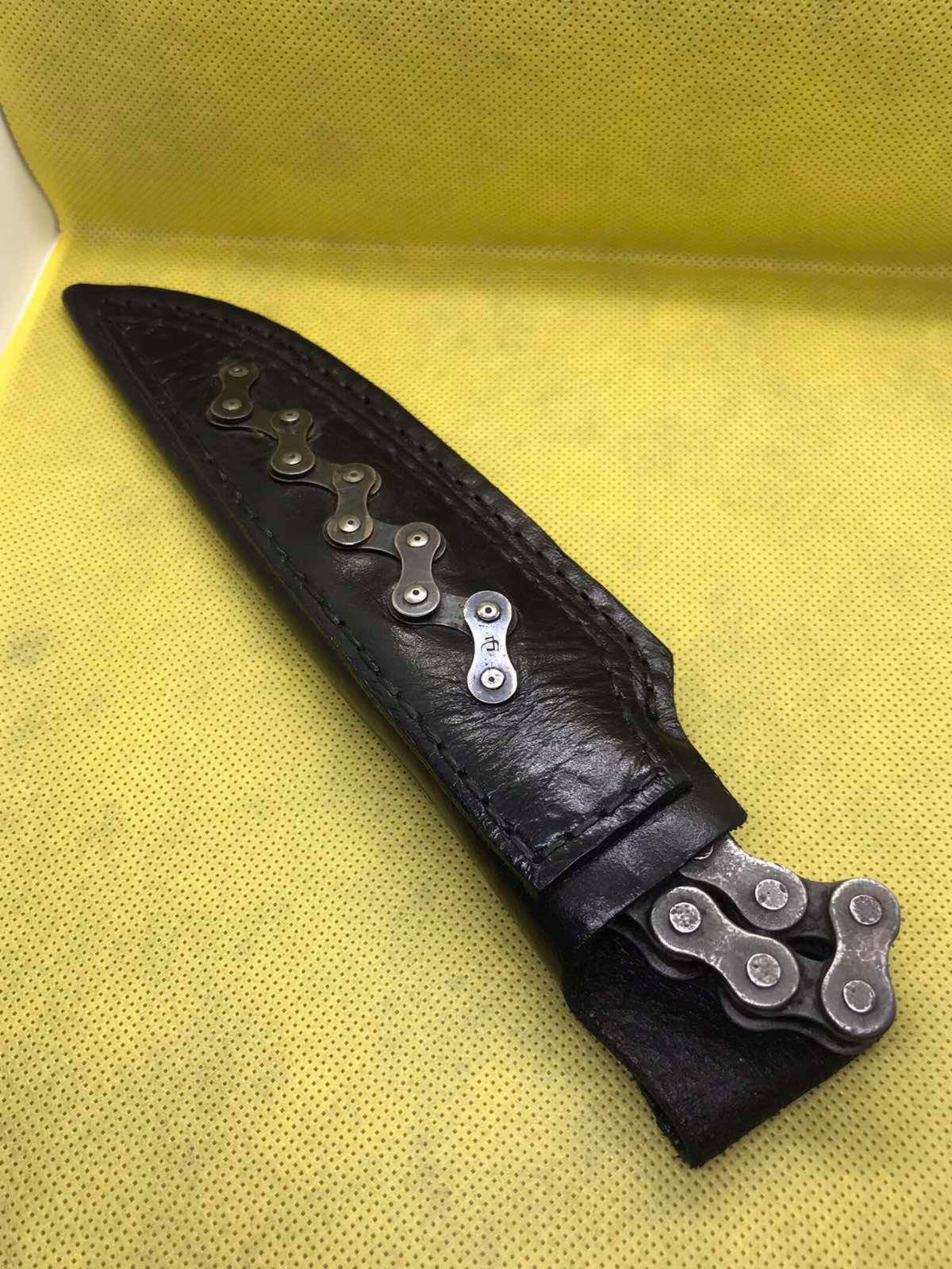 Vintage Damascus Shurap Knife Motorcycle Chain Incredible Etsy