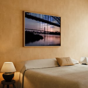 Astoria Queens Photo Print, New York Photography Prints, Hell Gate Bridge, Wall Art, NYC City Poster, USA Travel Photos, Framed