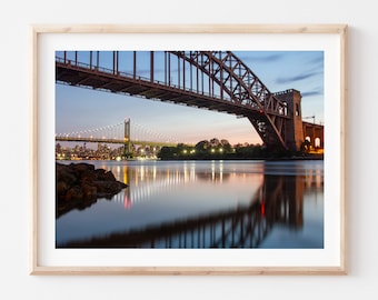 Hell Gate Bridge Photography Print: Astoria, Queens, NYC Wall Art