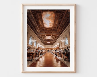 New York Public Library Print: Rose Main Reading Room, NYC Wall Art