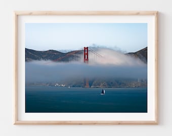 Golden Gate Bridge Photo Print, San Francisco Photography Art (Framed Option)