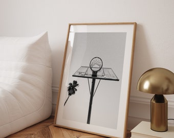 Venice Beach Basketball Court Photo Print: Los Angeles Sports Wall Art