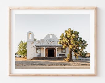 Kill Bill Church, Fine Art Photography, Photo Print, Desert Church, California, Museum Quality, Movie Location, Wall Decor, Framed