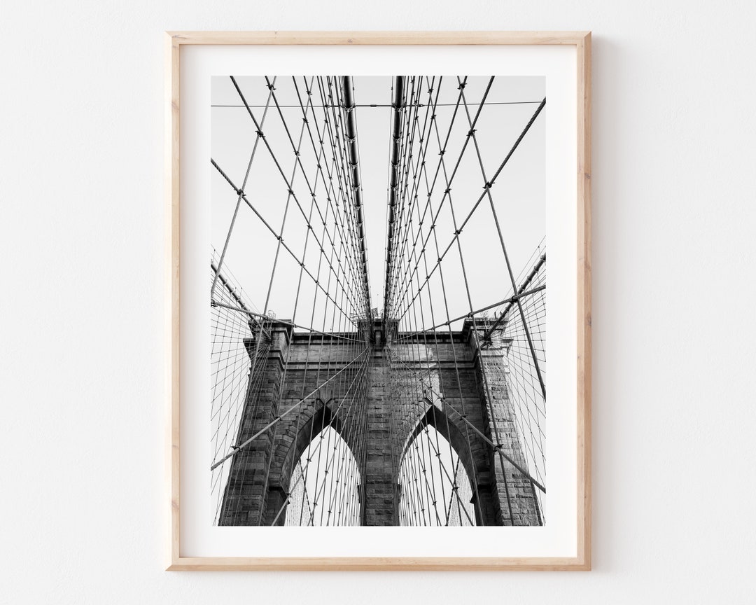 Brooklyn Bridge Photo Print: NYC Black and White Fine Art - Etsy