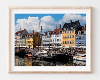 Nyhavn Copenhagen Photo Print: Colorful Buildings, Scandinavia Wall Art