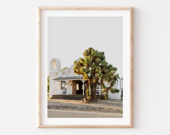 Kill Bill Church, Fine Art Photography, Photo Print, Desert Church, California, Museum Quality, Movie Location, Wall Decor, Framed