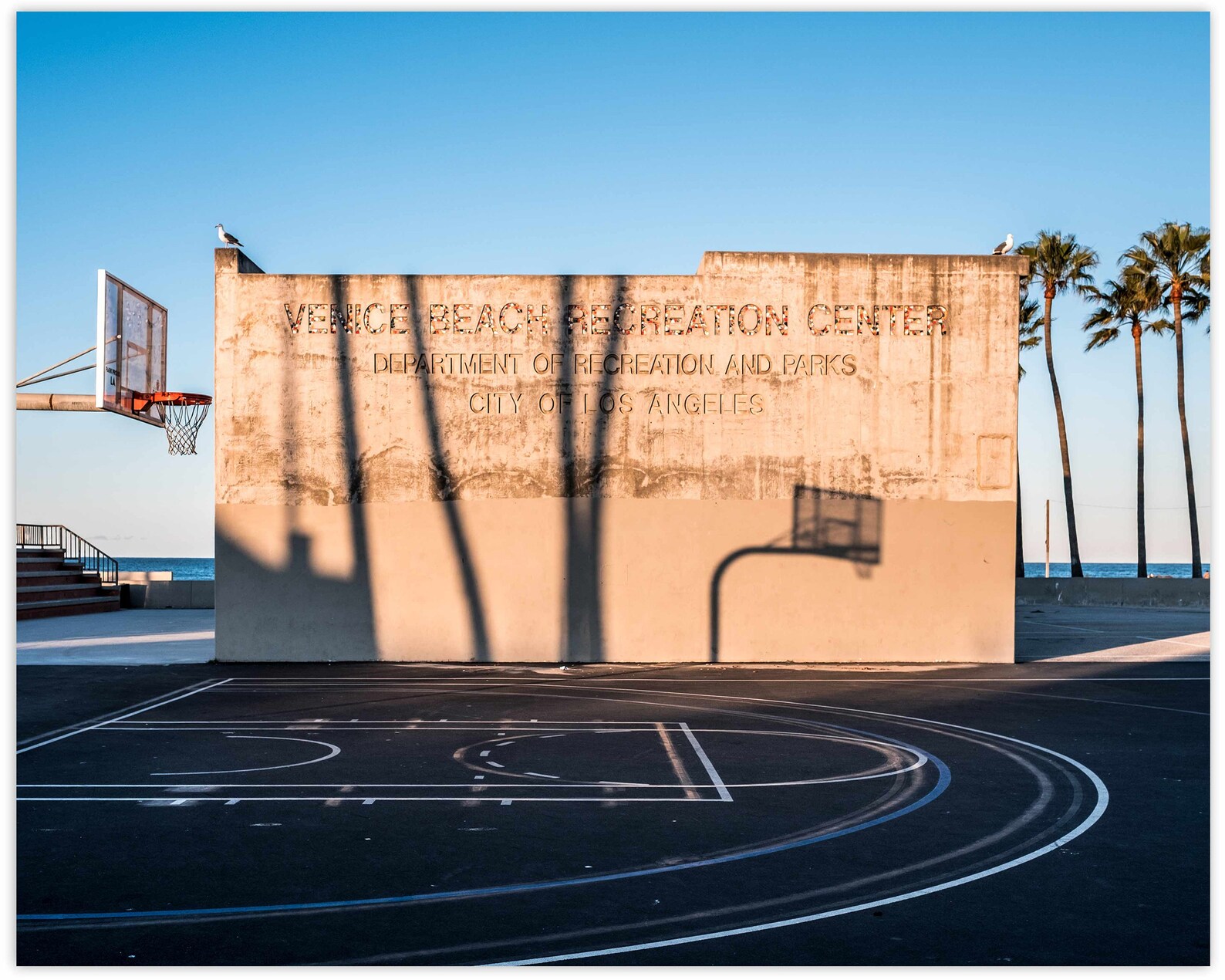 Venice Basketball Courts Los Angeles California 35mm Fine Etsy